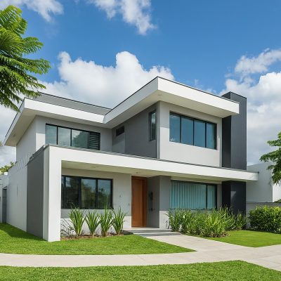 Tinta CYZ Guerreira em área externa na cor branca.