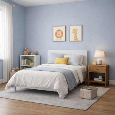 CYZ Bem Estar - Quarto infantil – Azul pastel fosco