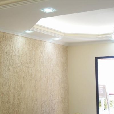 Grafiato cor suave em área interna de residência.