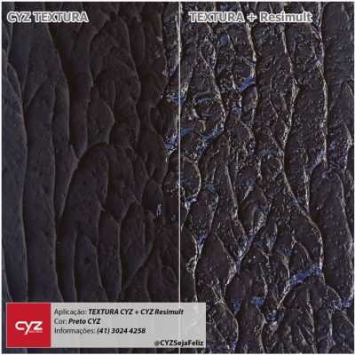 Textura Preta + CYZ Resimult Preta